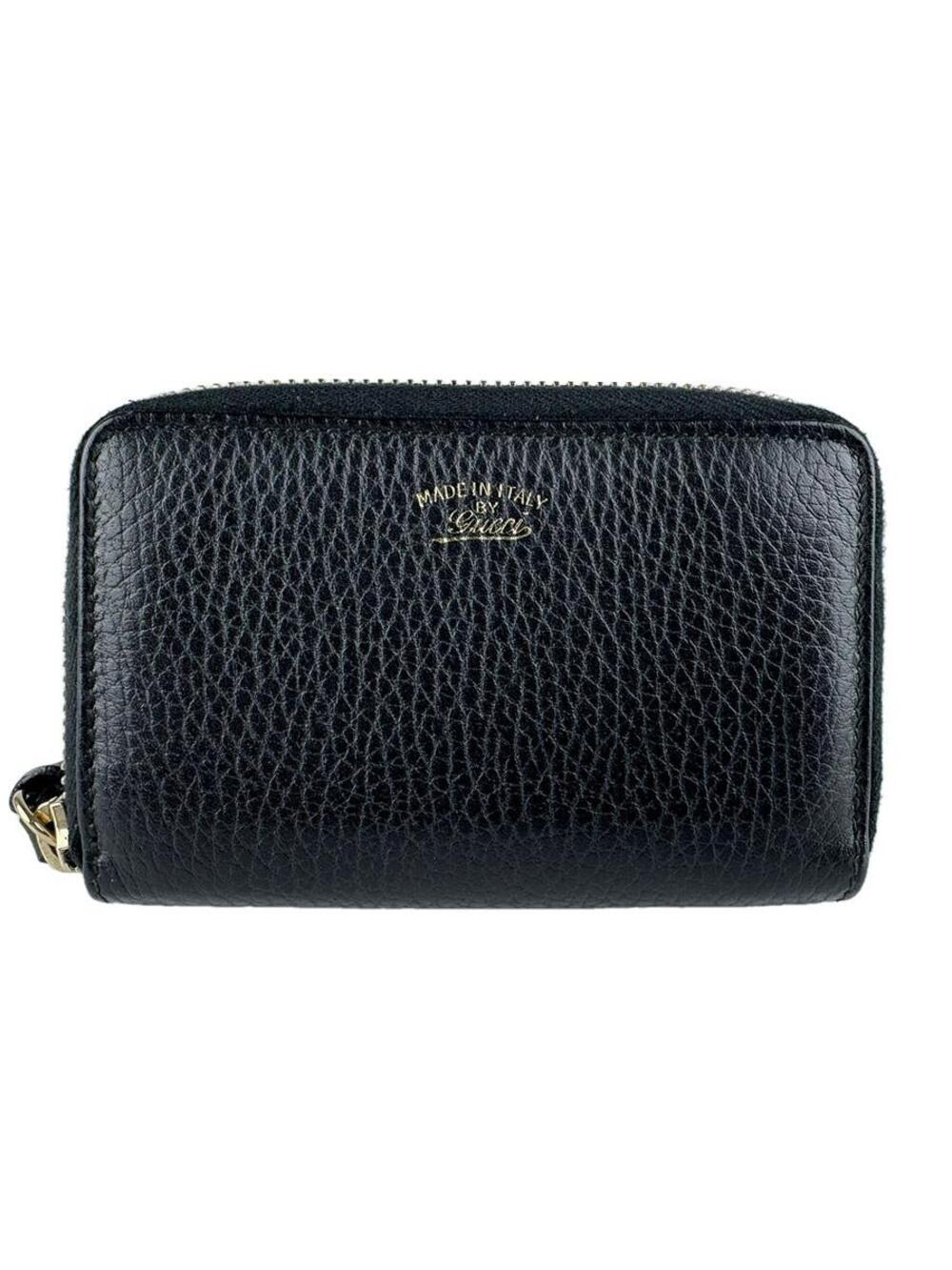 Auth Gucci Coin Purse Case Black #300921G23B - Picture 1 of 12